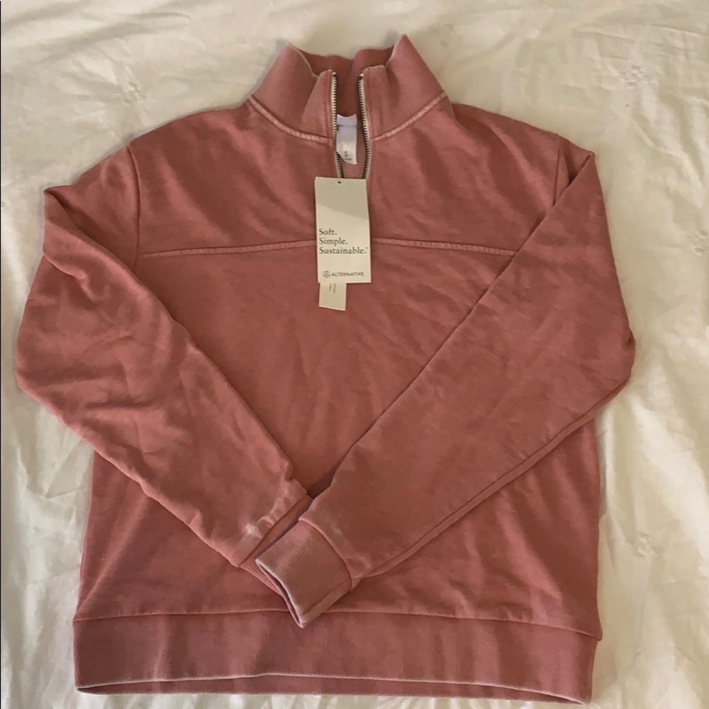Alternative Pink Quarter Zip - NWT - S